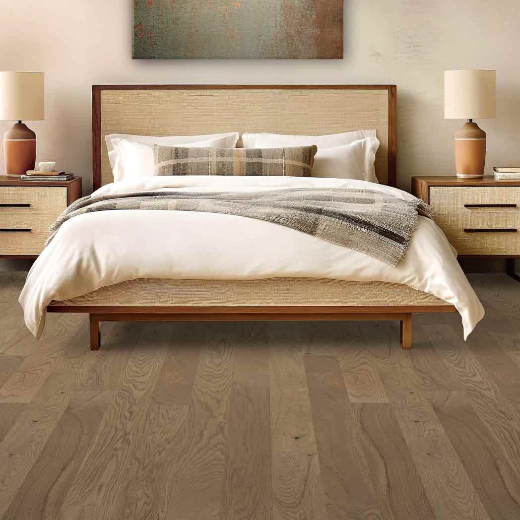 Mohawk Engineered Hardwood Camden Isle WEK52 Aged Bourbon 06 room