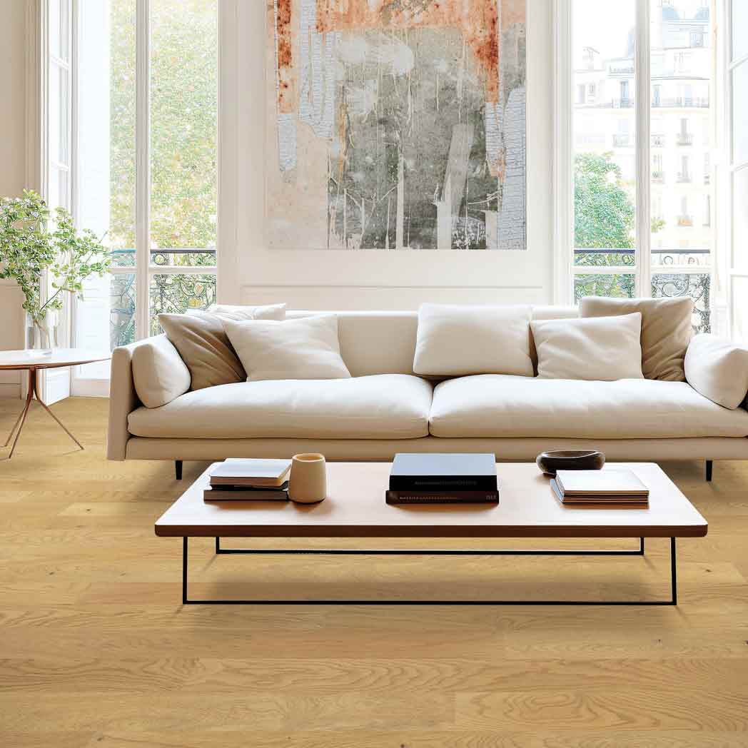 Mohawk Engineered Hardwood Camden Isle WEK52 Winter Wheat 08 room