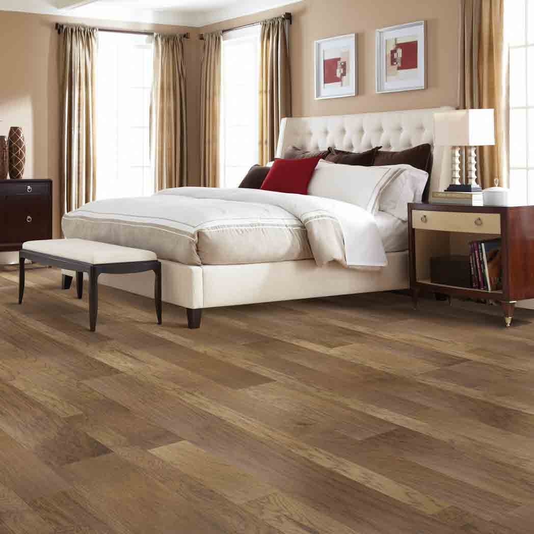 Mohawk Engineered Hardwood Weathered Portrait WEK33 Sepia Hickory 93 room