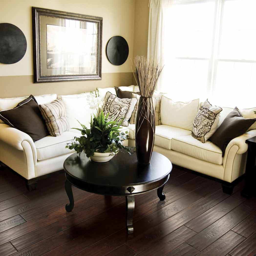 Mohawk Engineered Hardwood Windridge Hickory WEK27 Coffee Hickory 94 room