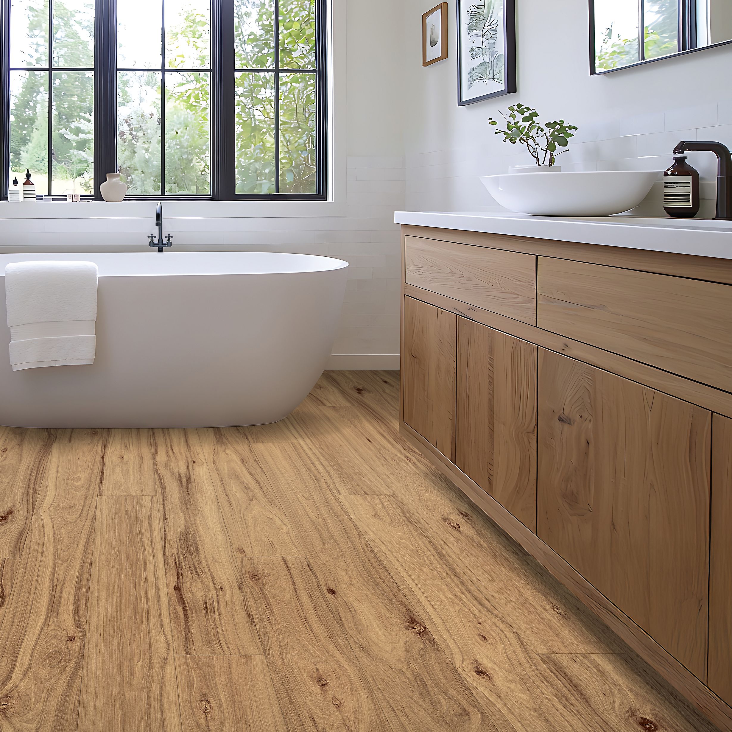 Mohawk Laminate Lacy Highlands CDL15 Tamarind Hickory 861 room