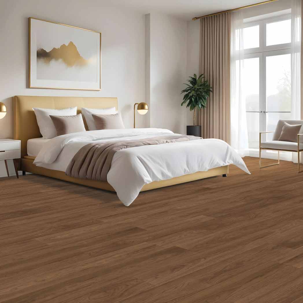 Mohawk Laminate Woodstock Knoll AP CDL57 Truffle Hickory 863 room