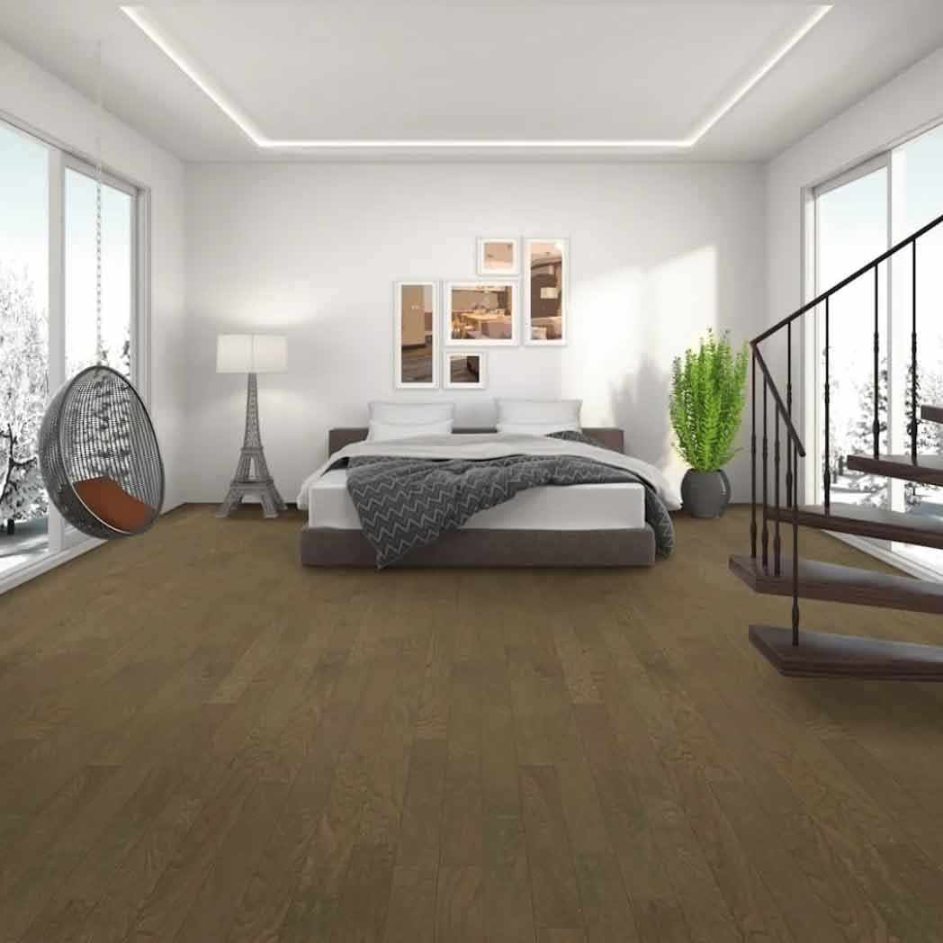 Mullican Engineered Hardwood Eloquence Oak Coastal Pebble MLC50584 room