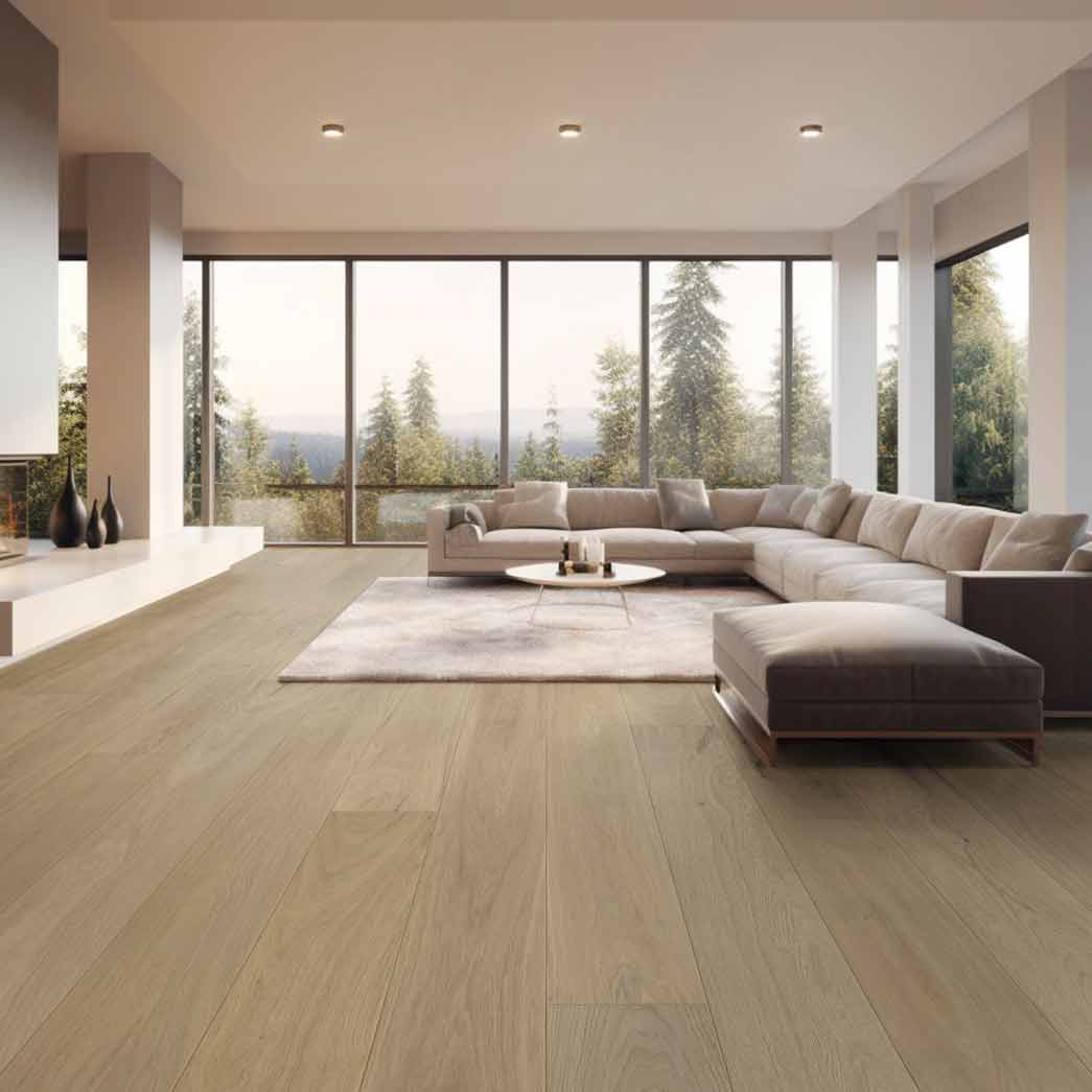 Naturally Aged Flooring Engineered Hardwood Pinnacle Select White Oak 91395 Siesta Key 05 room