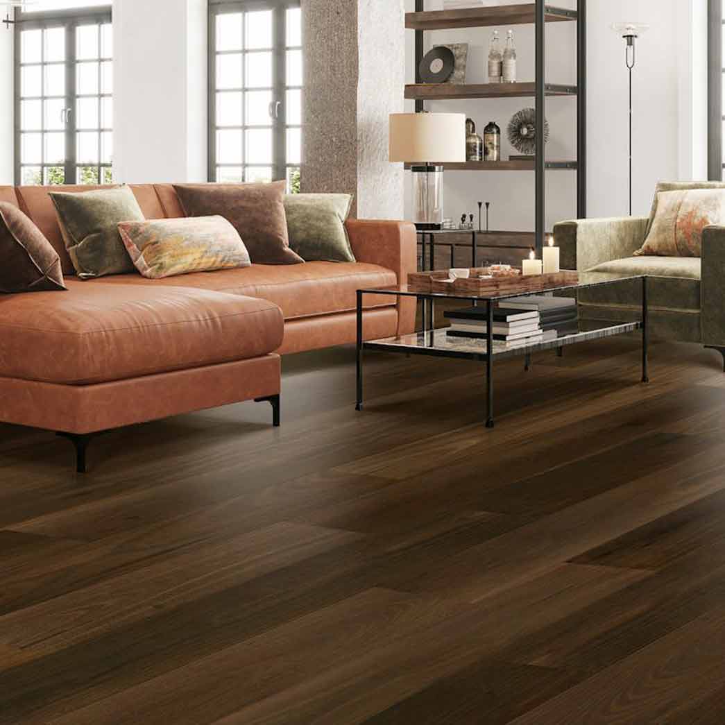 Norwood Hill European Walnut Engineered Hardwood Carriage Majestic DMEW005 room