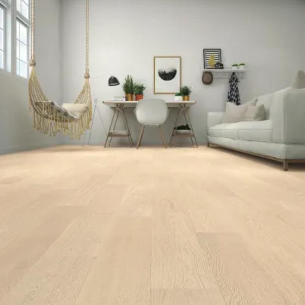 Nuvelle Engineered Hardwood Sterling Collection Panna Cotta NSL201 room