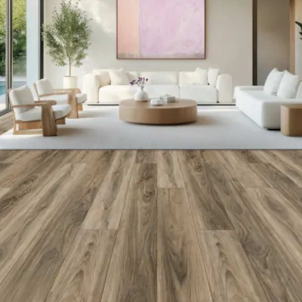 Nuvelle Luxury Vinyl Plank Density RCU Collection Coastal Walnut DENRCU1 room