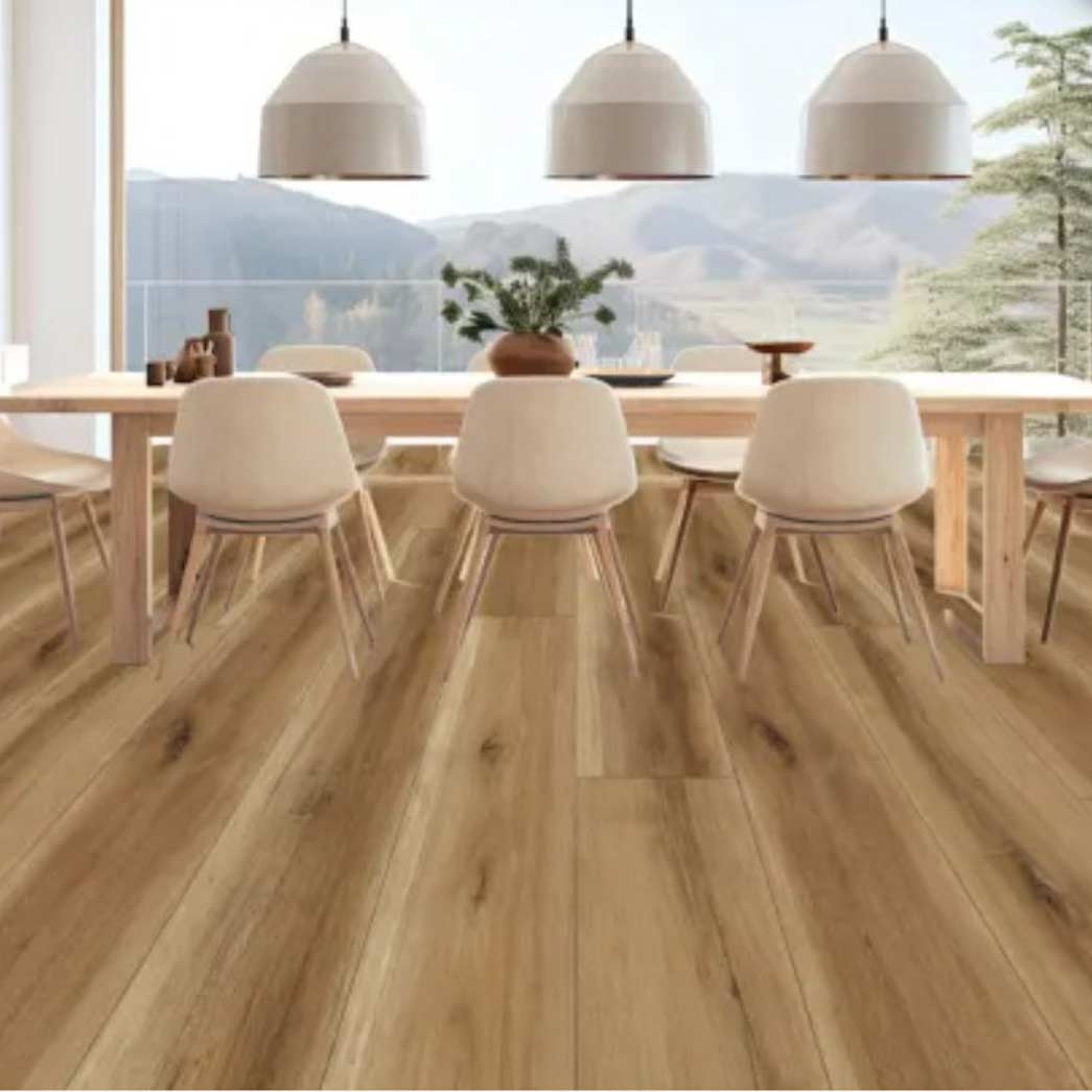 Nuvelle Luxury Vinyl Plank Density RCU Collection Honey Pecan DENRCU4 room