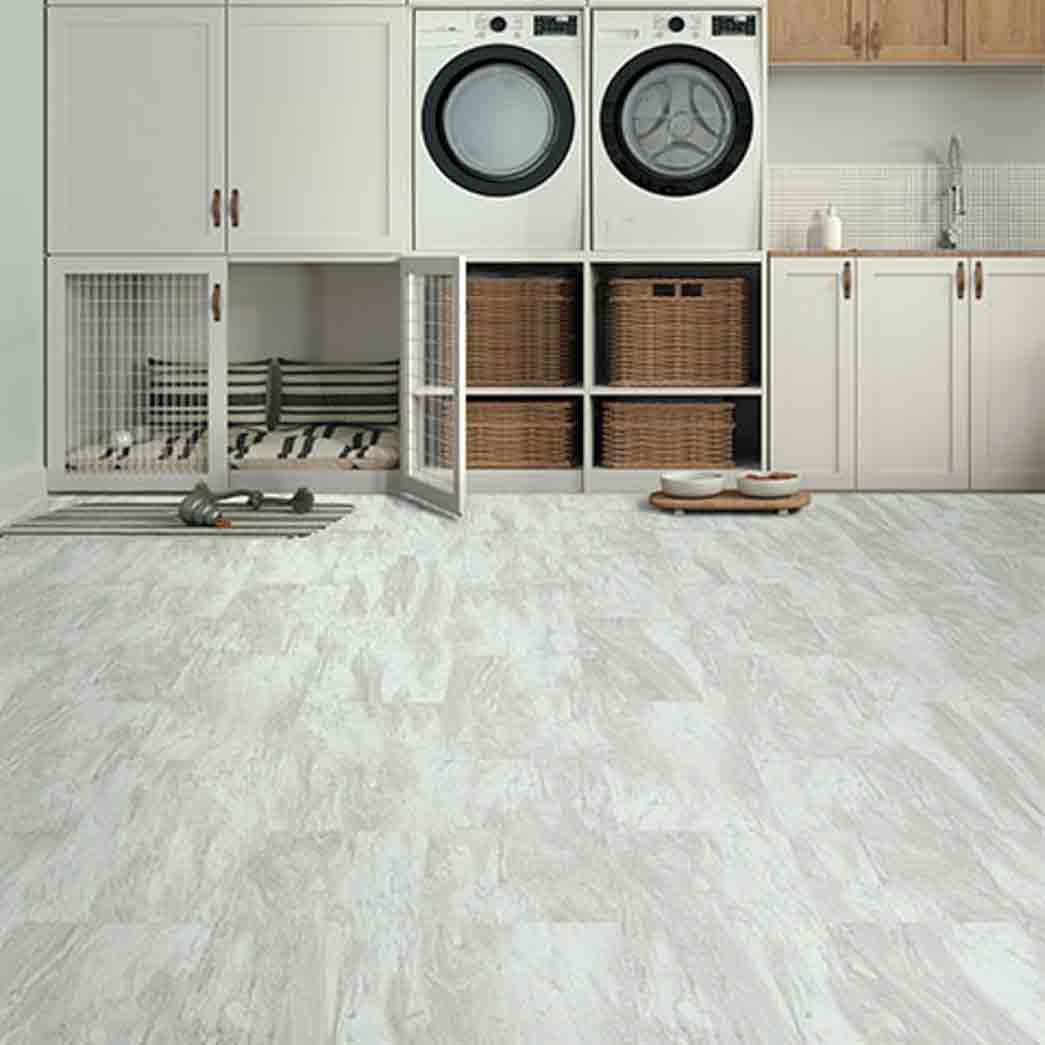 Progen 12x24 LVT Marble Nouveau Avalanche TAR270288014 room