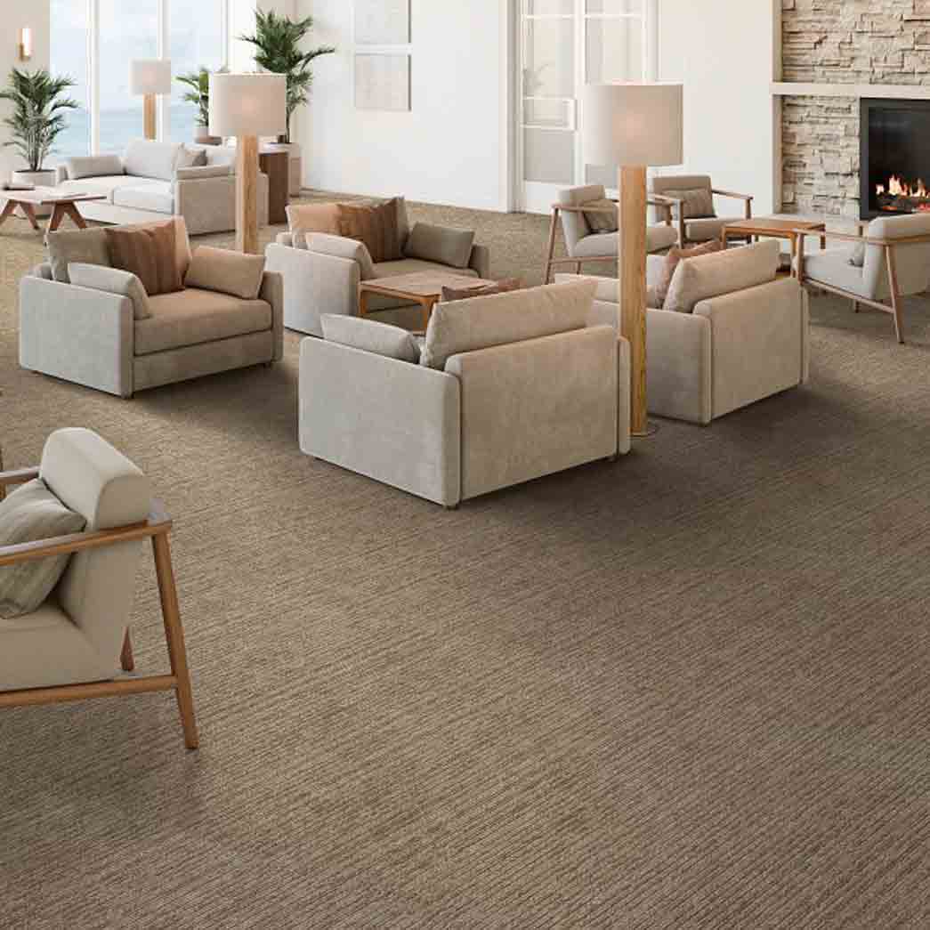 Shaw Philadelphia Commercial Carpet Tile Mottled 54945 Sandalwood 00700 room