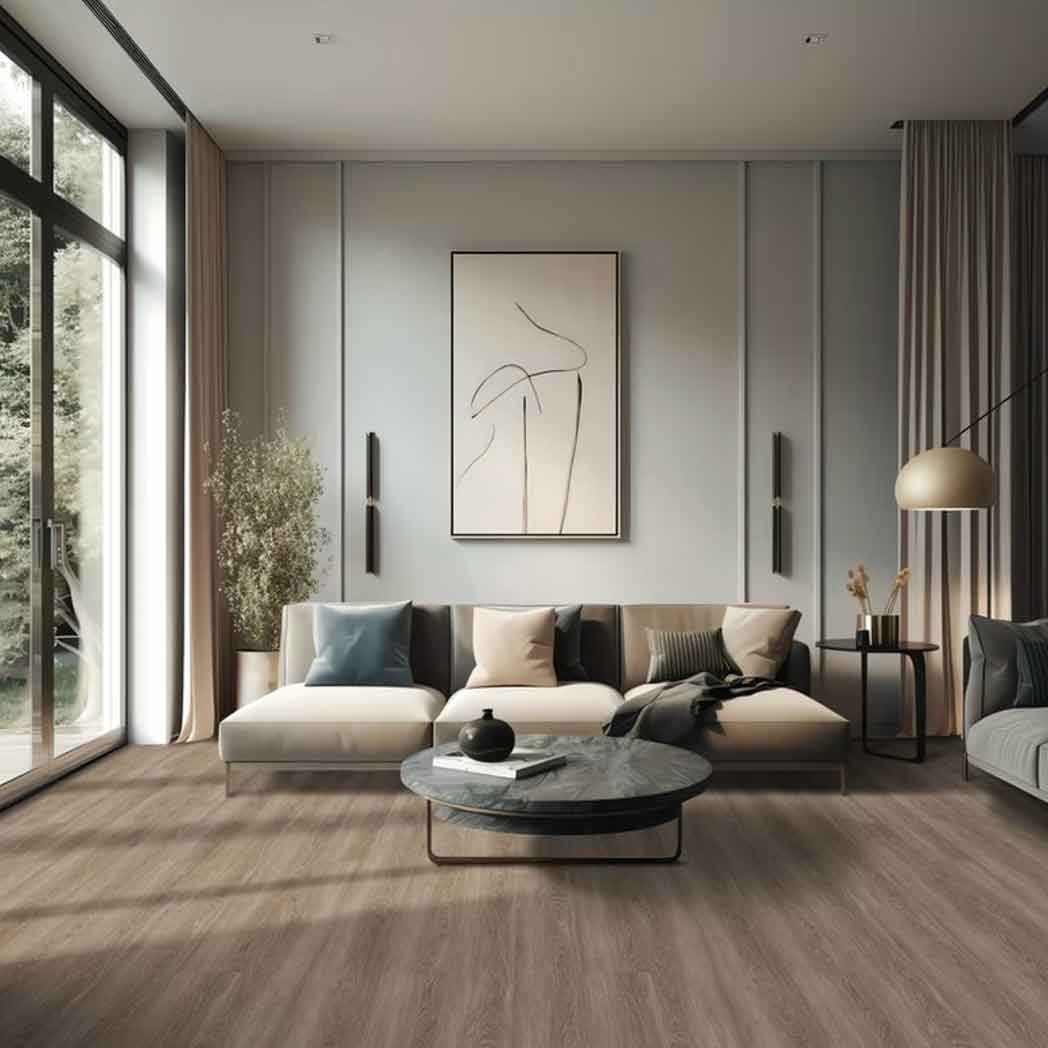 Southern Wholesale Glue Down LVP Pinnacle Smoke CRESP220SL room