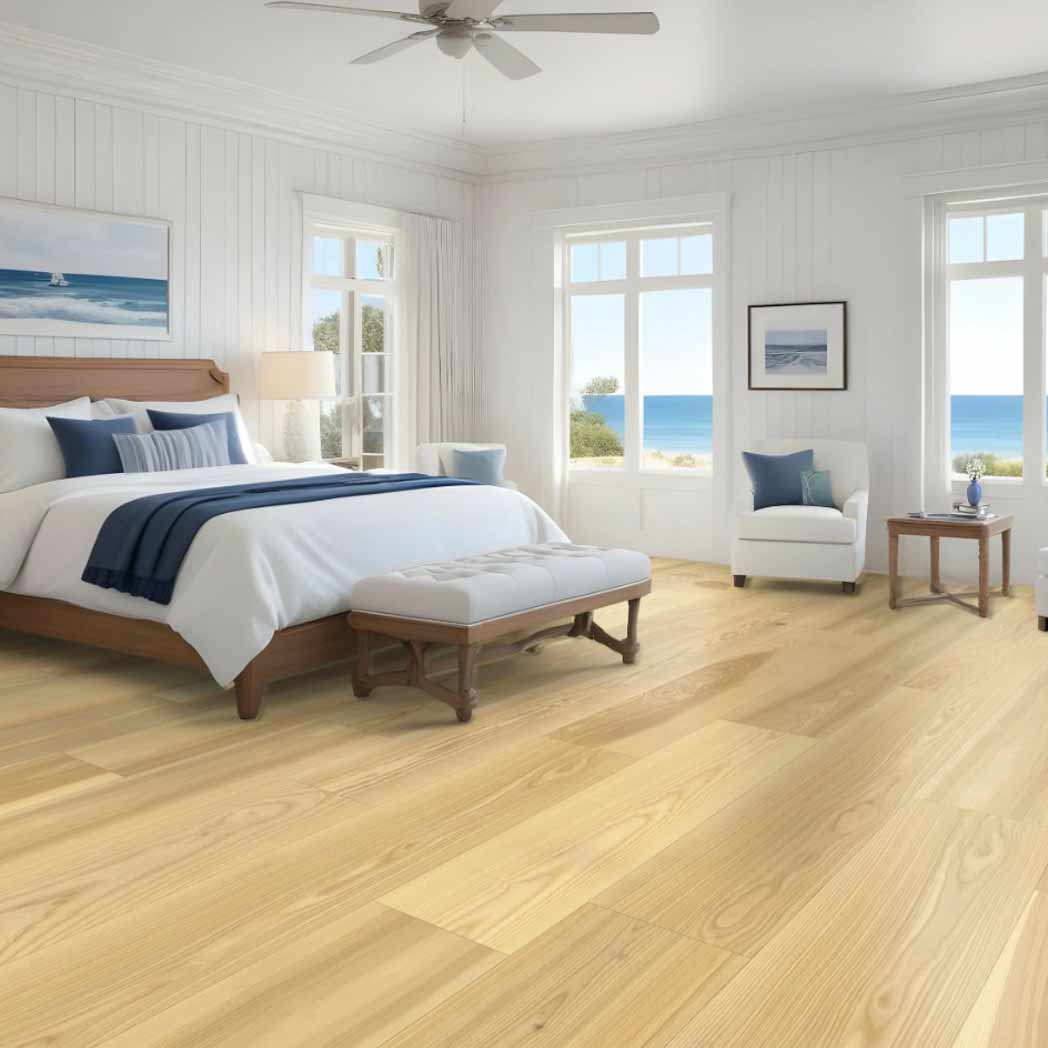 Stanton Carpet Baltic Ash Engineered Hardwood Seaport Blonde 18101 room