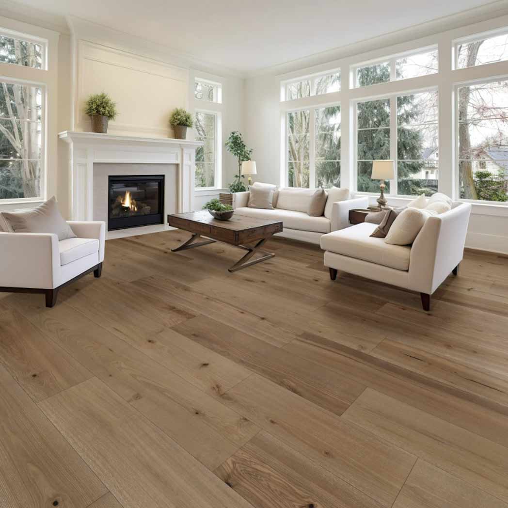 Stanton Carpet Baltic Ash Engineered Hardwood Seaport Soft Sable 18104 room