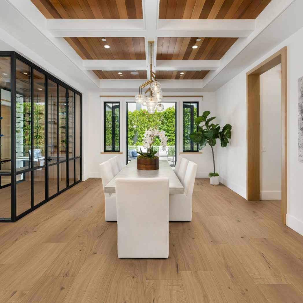 Stanton Carpet European White Oak Engineered Hardwood Lexington Biscotti 18203 room