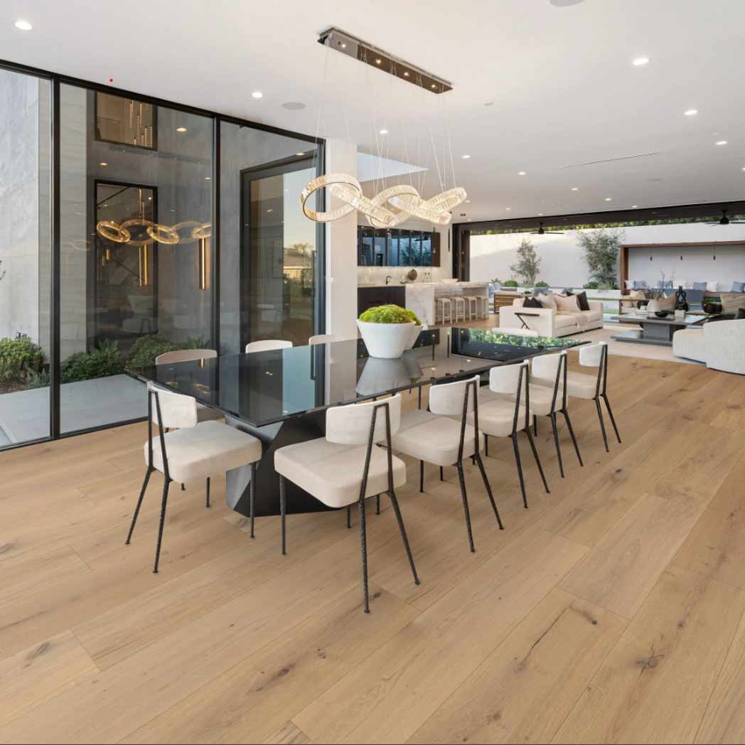 Stanton Carpet European White Oak Engineered Hardwood Lexington Chantilly 18201 room