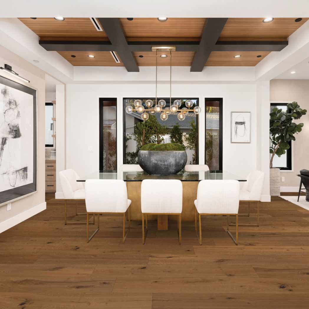 Stanton Carpet European White Oak Engineered Hardwood Lexington Toffee 18204 room