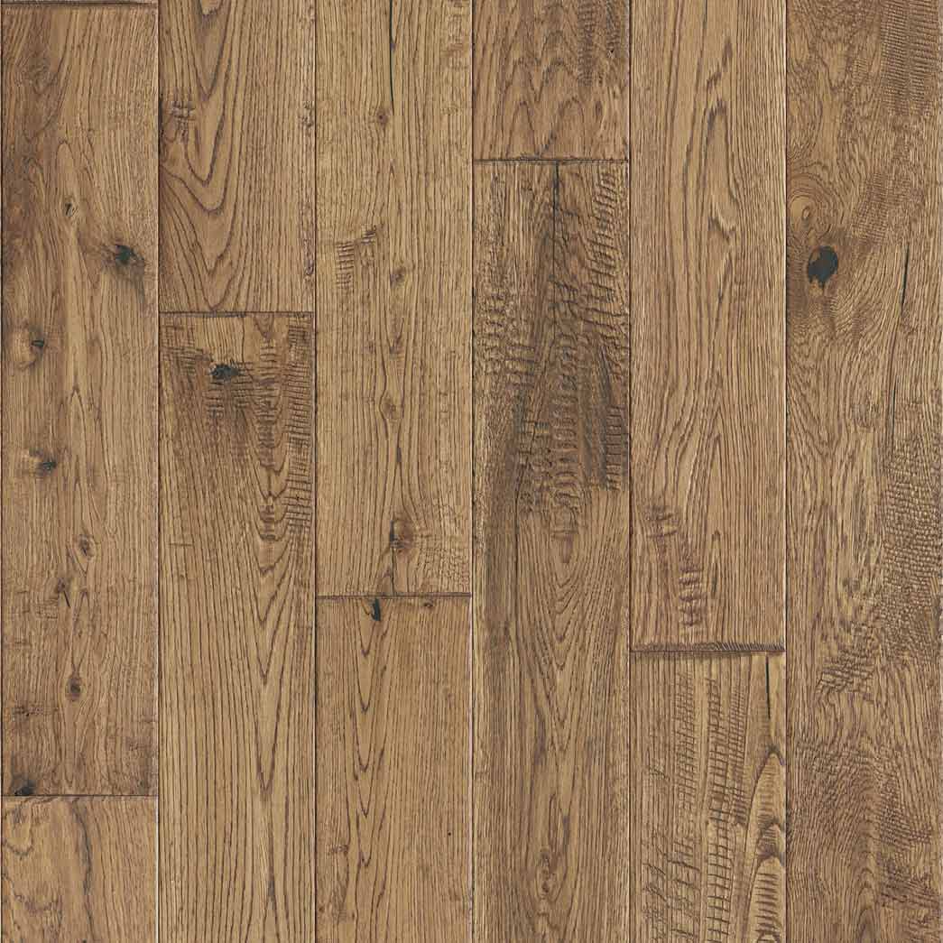 Terra Floors Oakley-Barrow Wheat Solid Oak Prefinished Handscraped Hardwood Flooring
