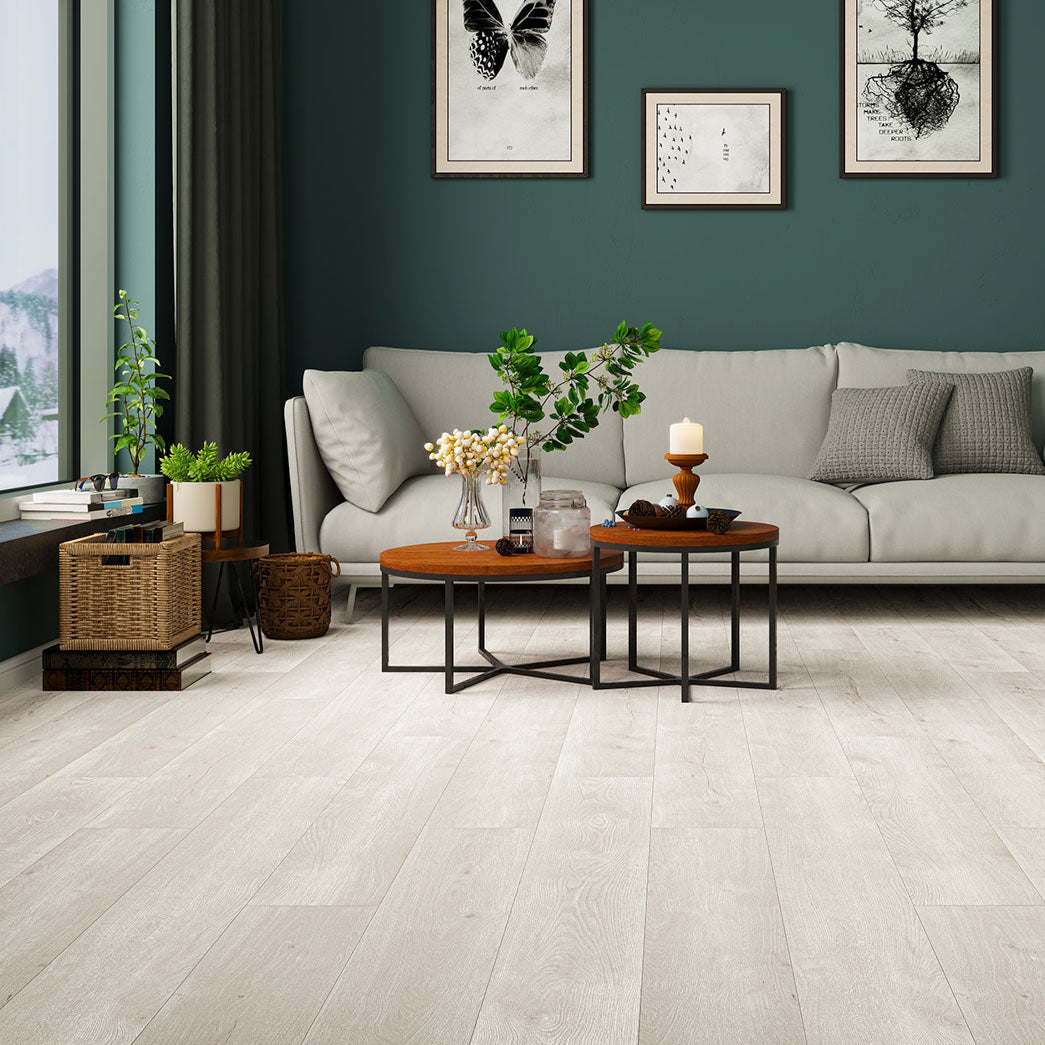 Terra Floors Prominence Chardonnay-Dover 8mm SPC 28mil wearlayer Vinyl Plank LVP Room Scene
