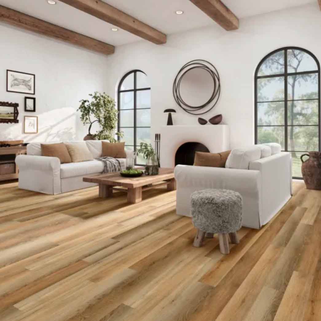Titan Surfaces WPC LVP Retro Plank TW09V Golden Oak 9001 room