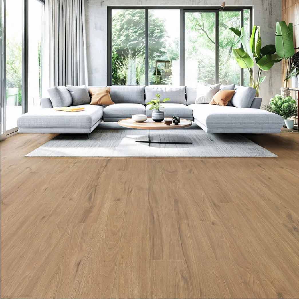 TrueTouch Floors Engineered Hardwood Momentum Truffle TTFWBDL815 room