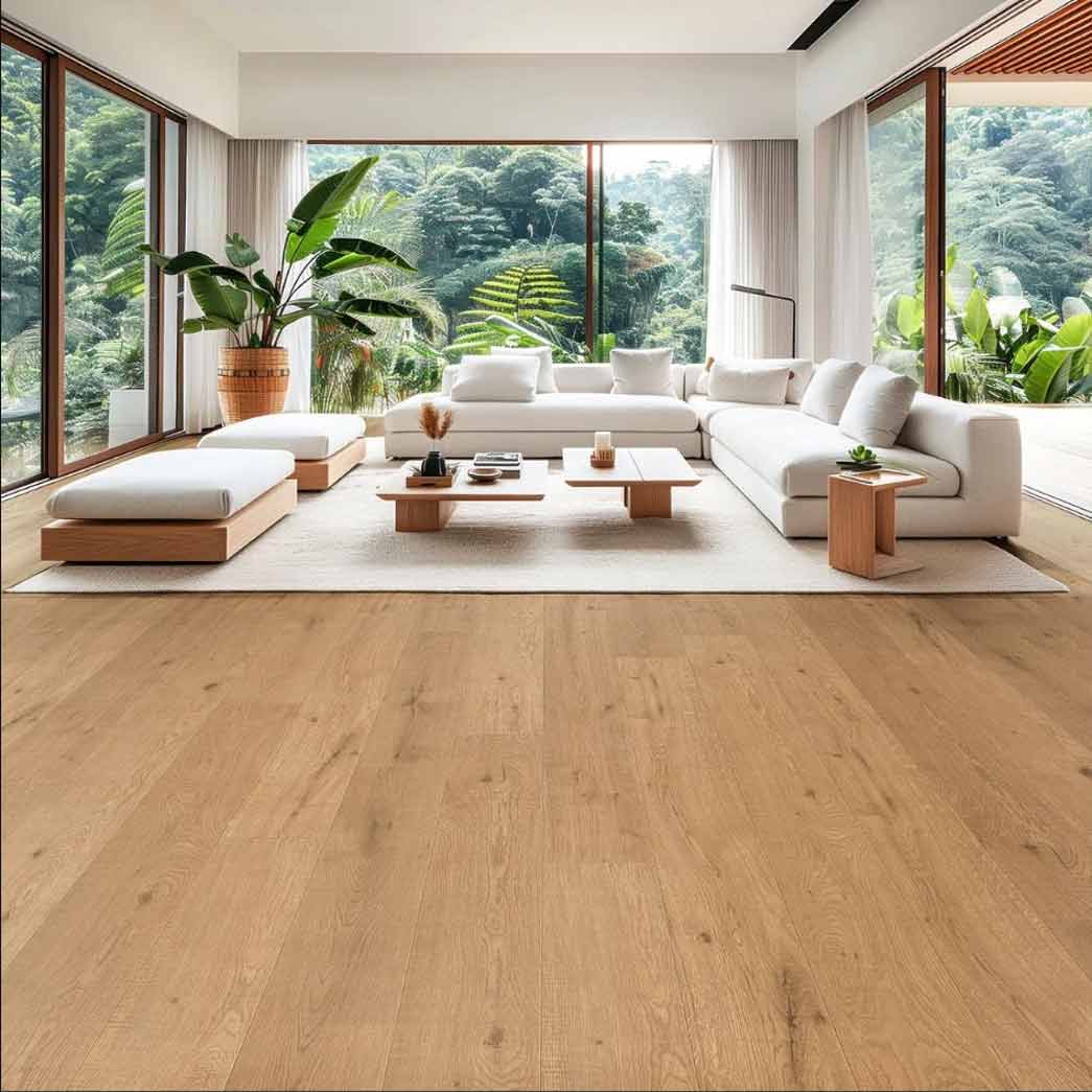 TrueTouch Floors Engineered Hardwood Momentum Wheat TTFWBDL813 room