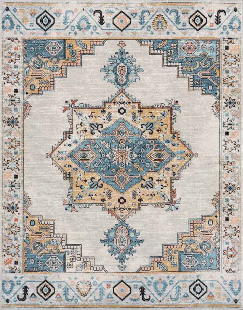 Tyse Area Rugs Anabel Aqua ANB1006