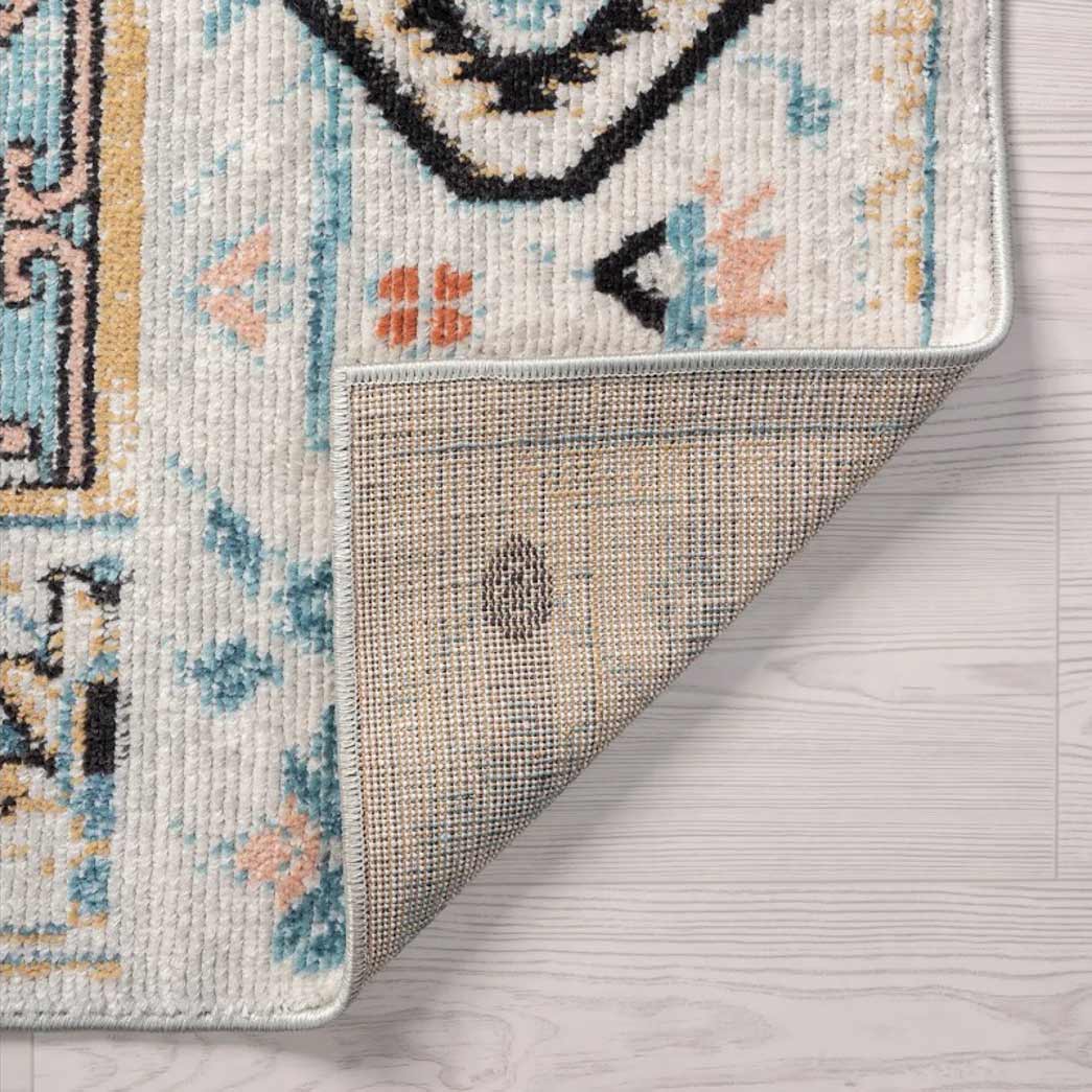 Tyse Area Rugs Anabel Aqua ANB1006 backing