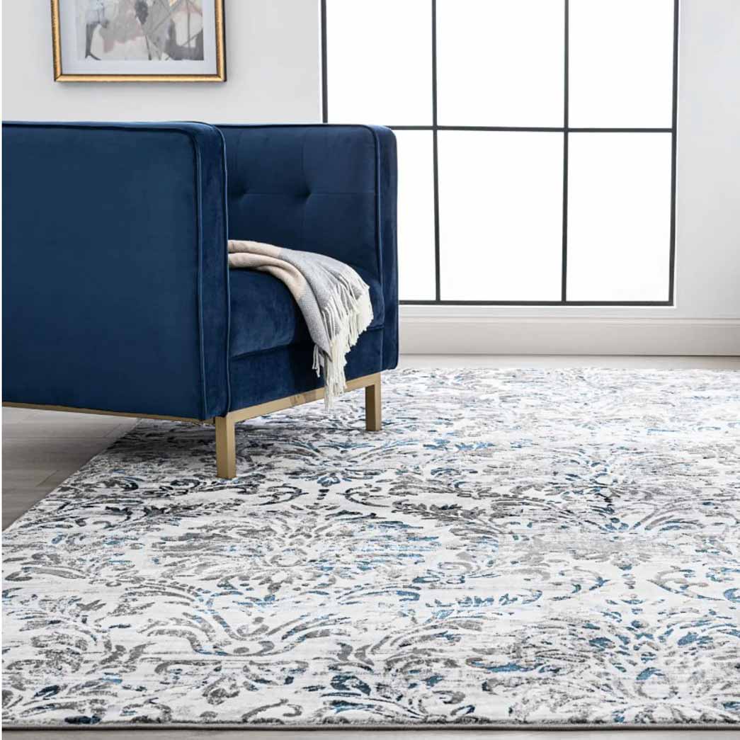 Tyse Area Rugs Antik 5'x6'11"Blue ANT2011