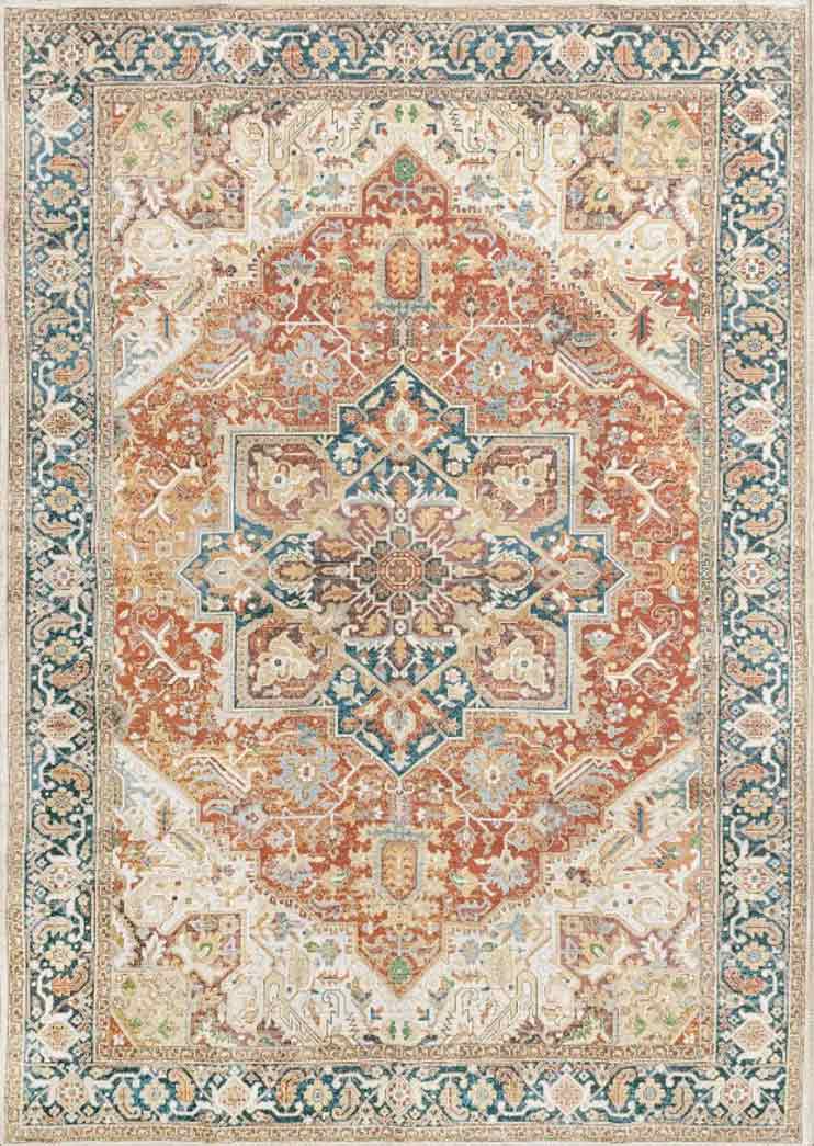 Tyse Area Rugs Antiquity Rust AQY1004