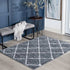 Tyse Area Rugs Atlanta Shag 3'11"x5'3" Dark Gray ATL1041