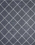 Tyse Area Rugs Atlanta Shag Dark Gray ATL1041