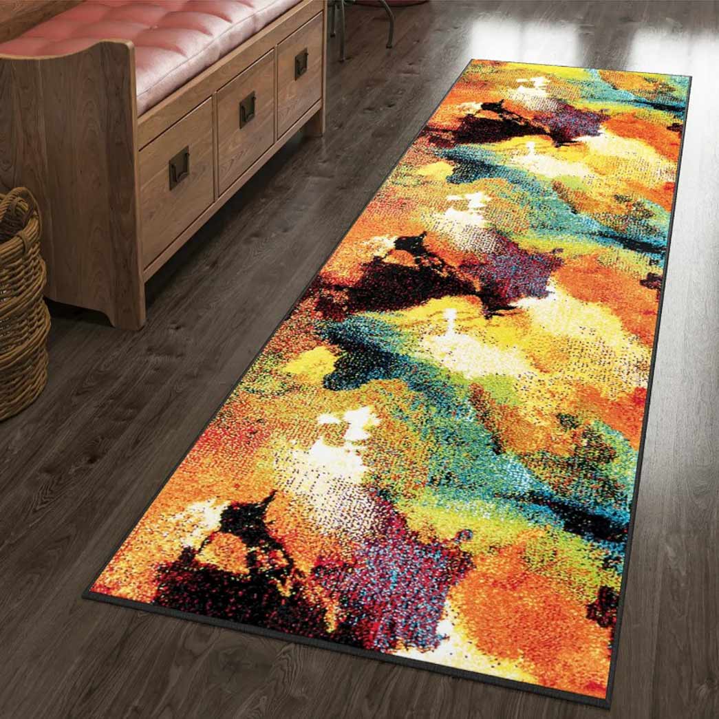 Tyse Area Rugs Avon 2'3"x7'3" Multi-Color AVN1701