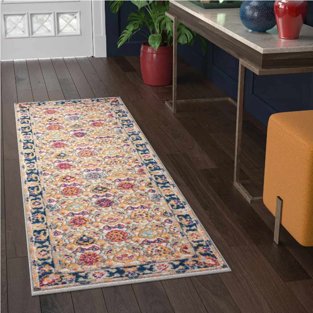 Tyse Area Rugs Dynamic 2'2"x7'3" Navy DYN1307