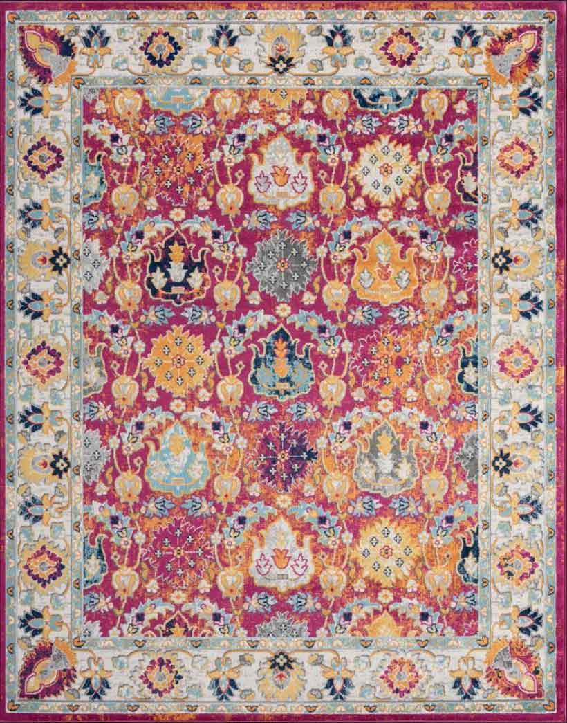 Tyse Area Rugs Dynamic Pink DYN1342