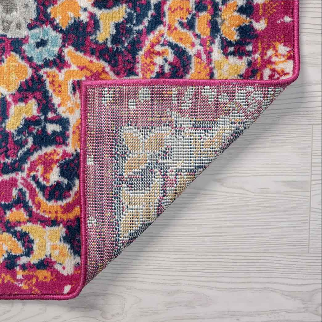 Tyse Area Rugs Dynamic Pink DYN1442 backing