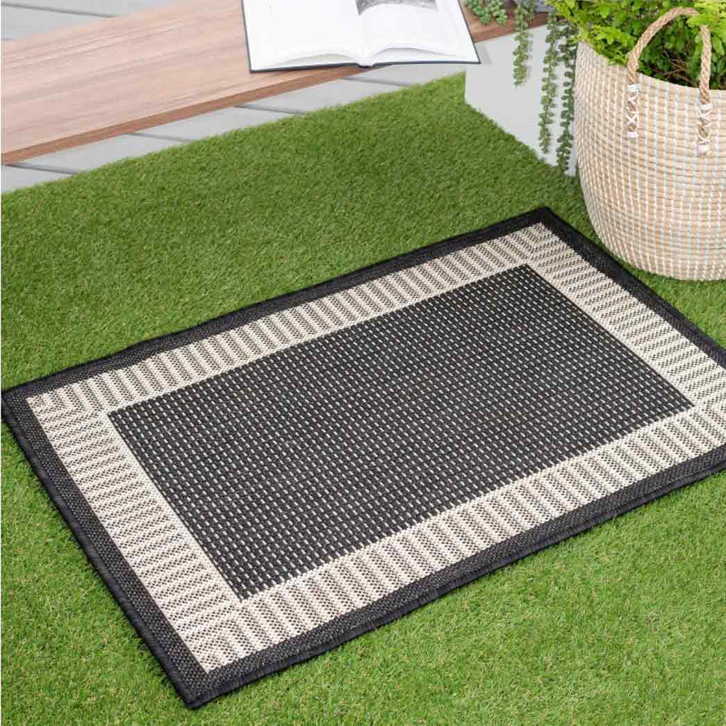 Tyse Area Rugs Eco 2'x3' Black ECO1100