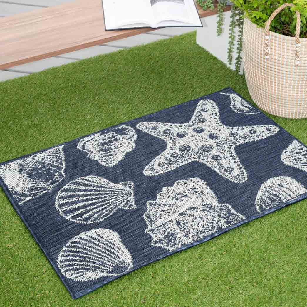 Tyse Area Rugs Eco 2'x3' Navy ECO1405