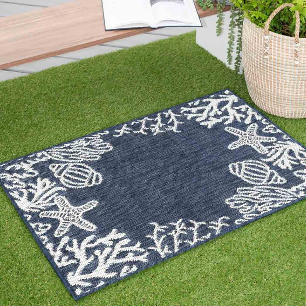 Tyse Area Rugs Eco 2'x3' Navy ECO1505