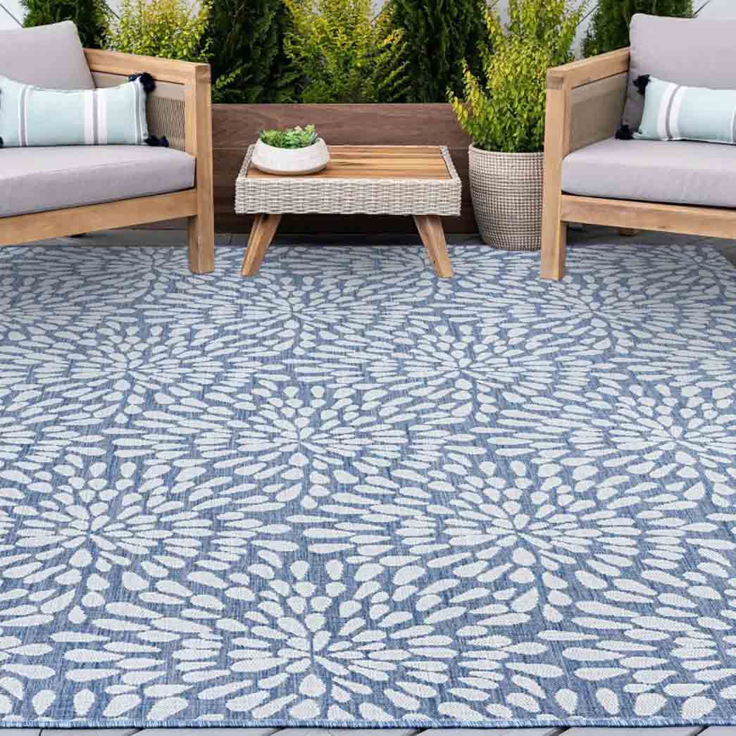 Tyse Area Rugs Eco 4'x5'3" Blue ECO1902