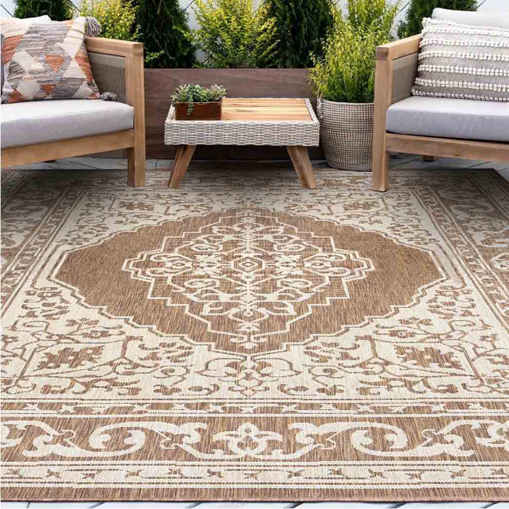 Tyse Area Rugs Eco 4'x5'3" Brown ECO1603