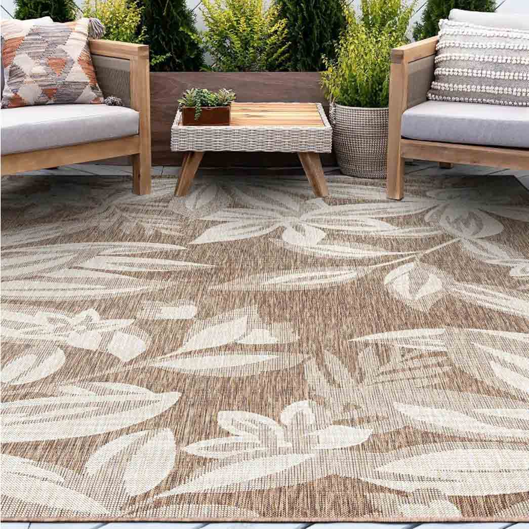 Tyse Area Rugs Eco 4'x5'3" Brown ECO1703