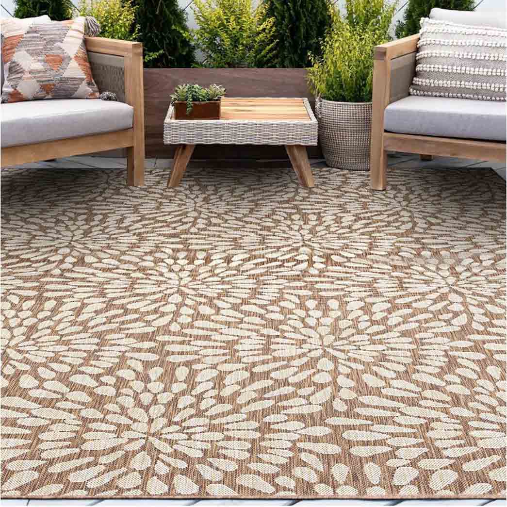 Tyse Area Rugs Eco 4'x5'3" Brown ECO1903