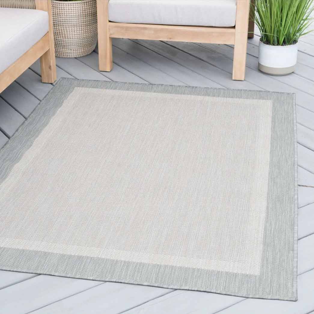 Tyse Area Rugs Eco 4'x5'3" Gray ECO1204