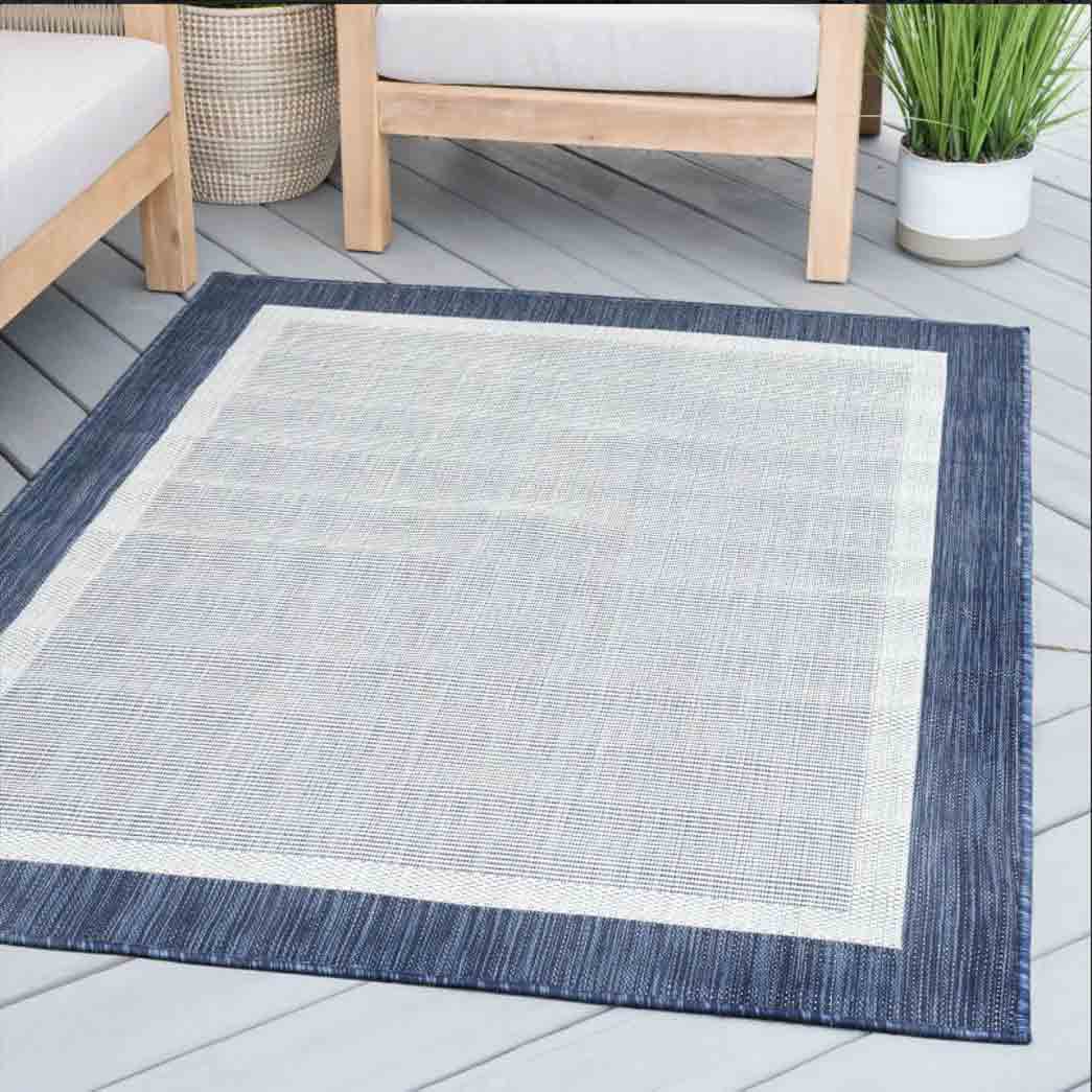 Tyse Area Rugs Eco 4'x5'3" Navy ECO1205