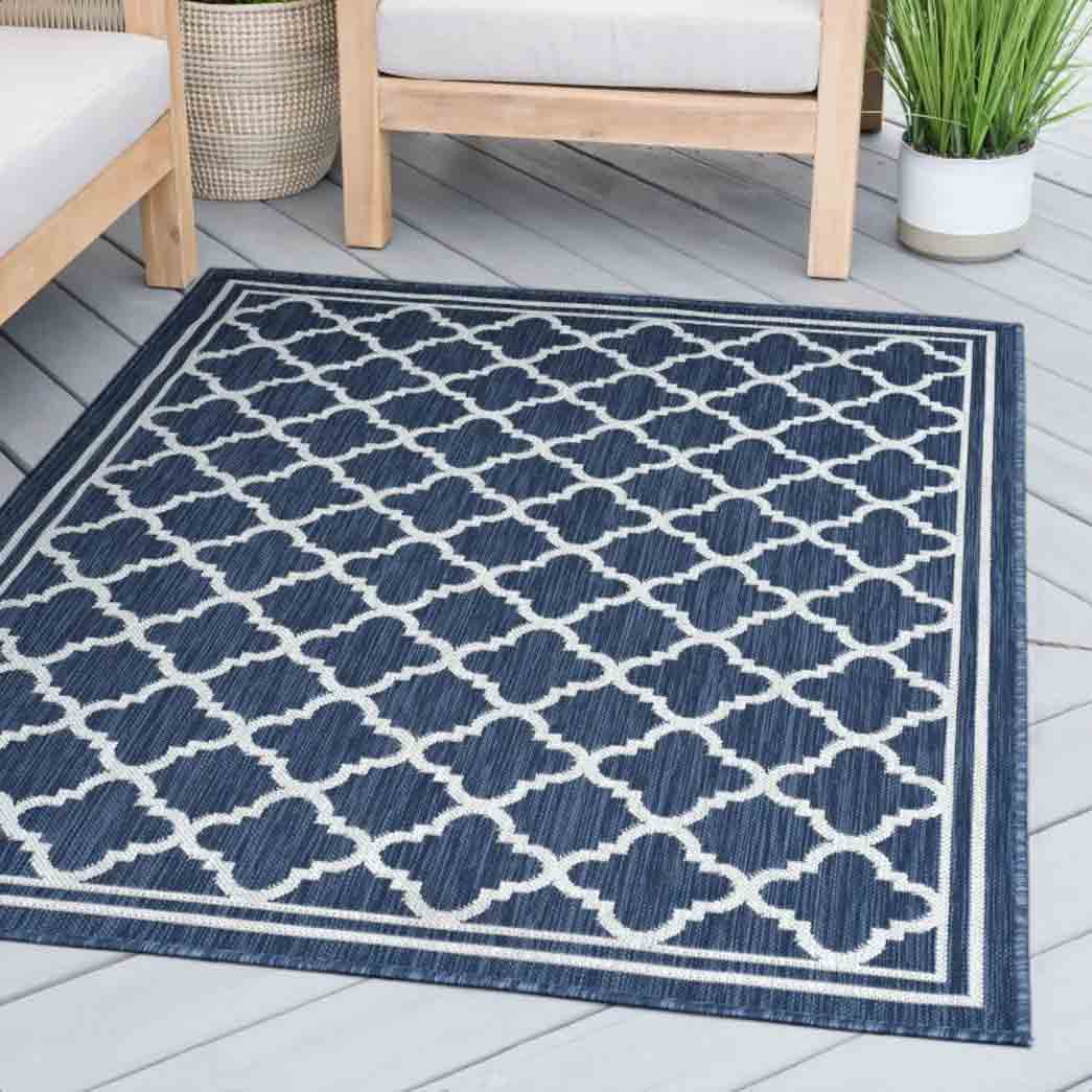 Tyse Area Rugs Eco 4'x5'3" Navy ECO1305