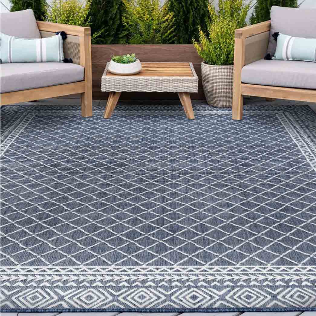 Tyse Area Rugs Eco 4'x5'3" Navy ECO2107