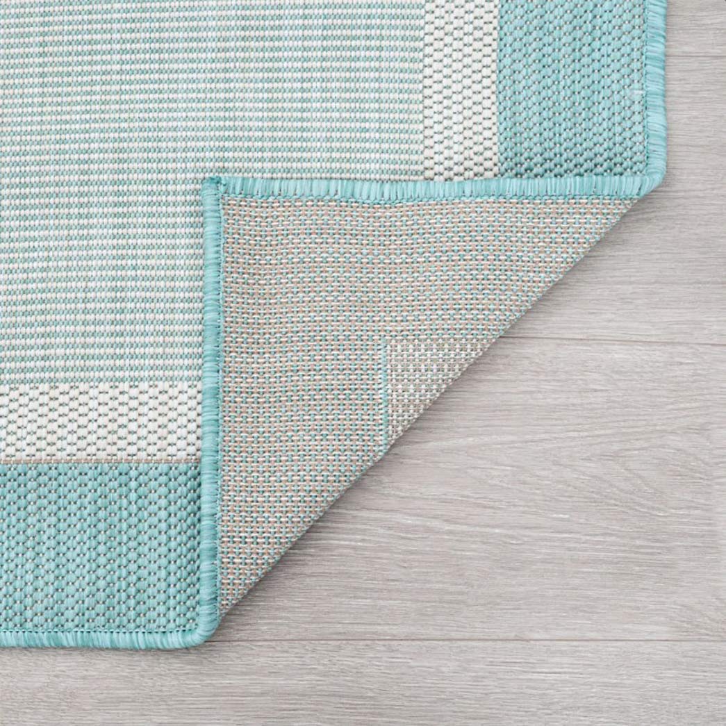 Tyse Area Rugs Eco Aqua ECO1206 backing