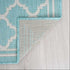 Tyse Area Rugs Eco Aqua ECO1306 backing