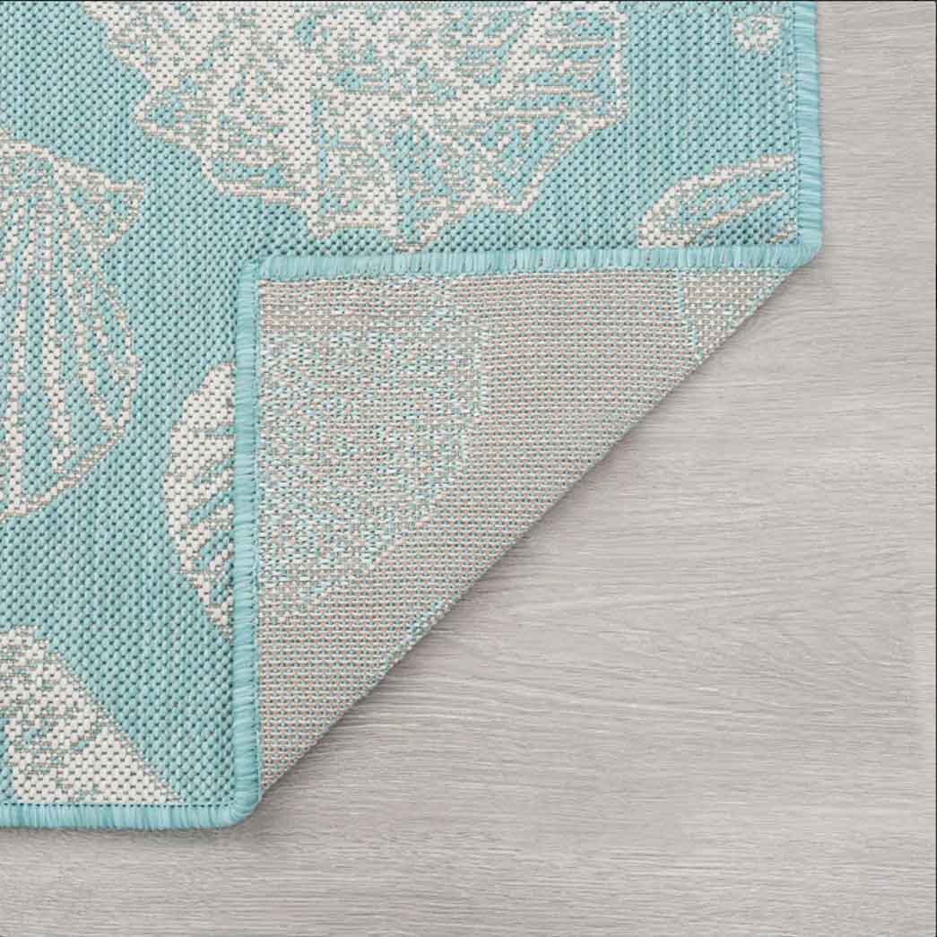 Tyse Area Rugs Eco Aqua ECO1406 backing