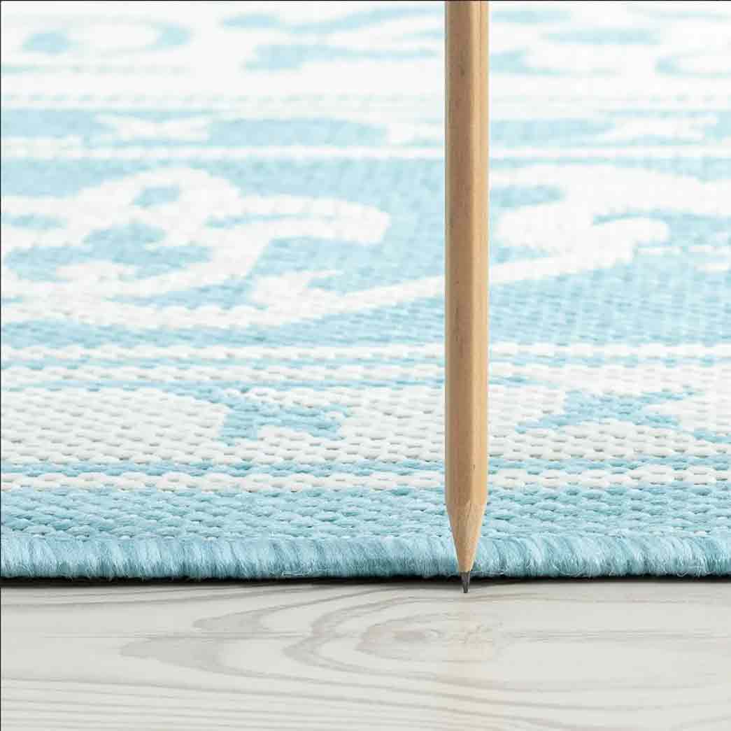 Tyse Area Rugs Eco Aqua ECO1606 thick pic